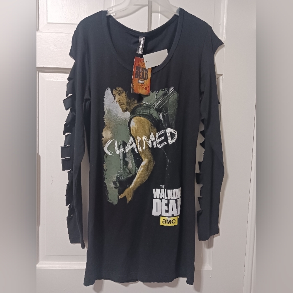 2014 Walking Dead “ Darryl Claimed” Cut Sleeves Shirt, Size M NWT - Picture 4 of 10